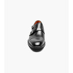 Stacy Adams Boswell Cap Toe Double Monk Strap Shoes Black 25779-001
