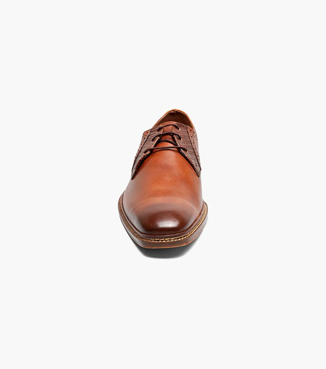 Stacy Adams Giorgetti Plain Toe Oxford Shoes Leather Cognac 25781-221