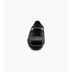 Stacy Adams Sheridan Moc Toe Bit Slip On Shoes velour textile Black 25761-001