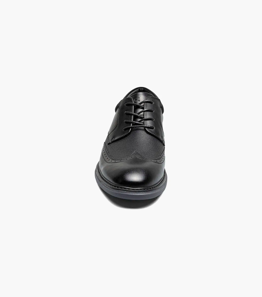 Nunn Bush Chase Wingtip Oxford Walking Shoes Black 85128-001