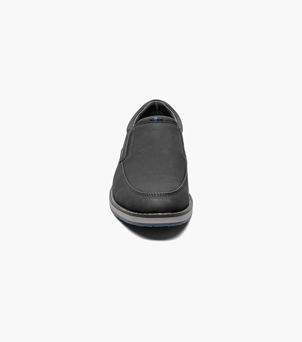 Nunn Bush Hyde II Moc Toe Slip On Shoes Comfortable Black 81360-001
