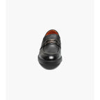 Stacy Adams Todridge Moc Toe Bit Slip On Shoes Black Tumbled 25729-007