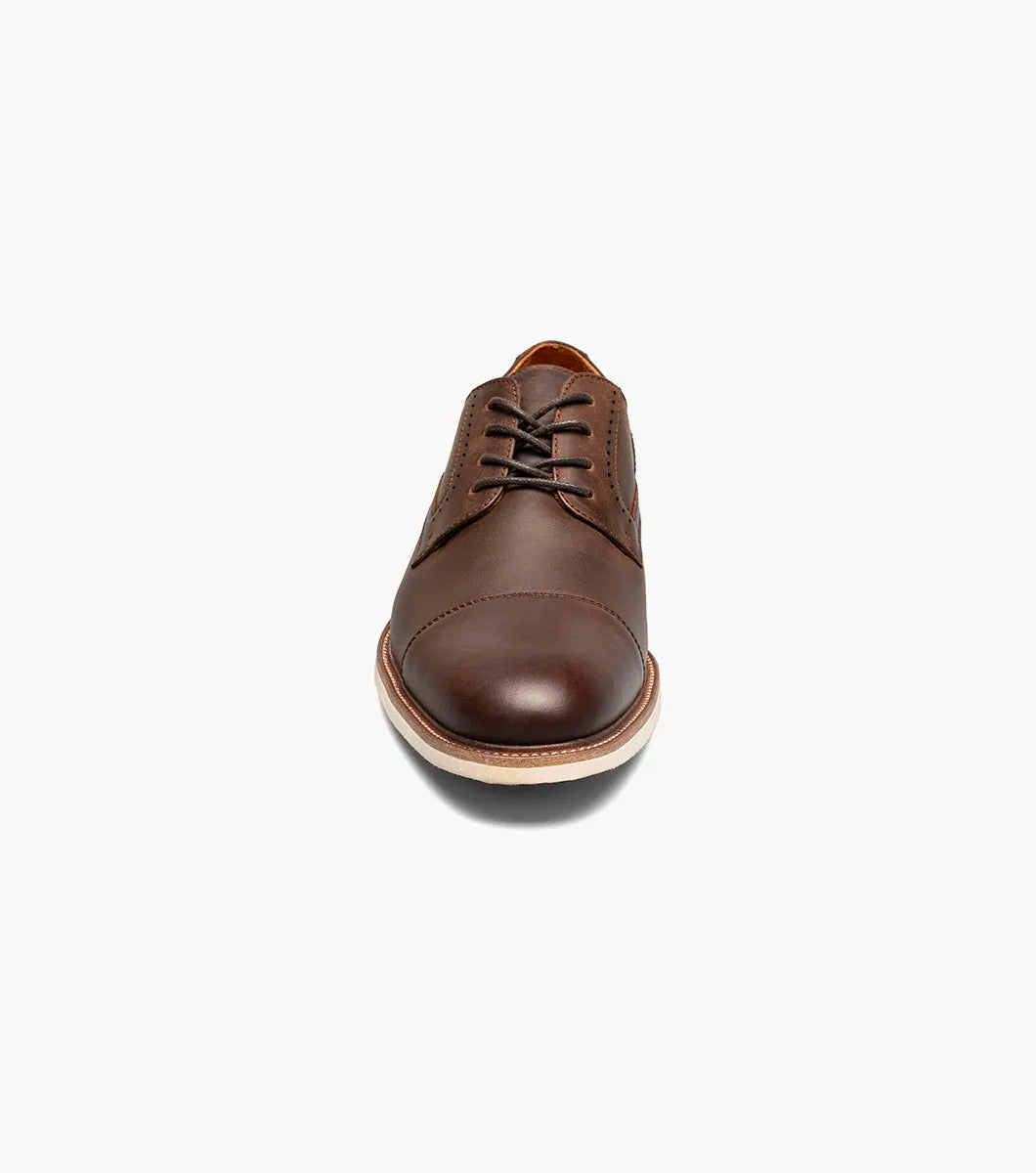 Stacy Adams Wesbridge Cap Toe Oxford Shoes Leather Brown CH 25713-215