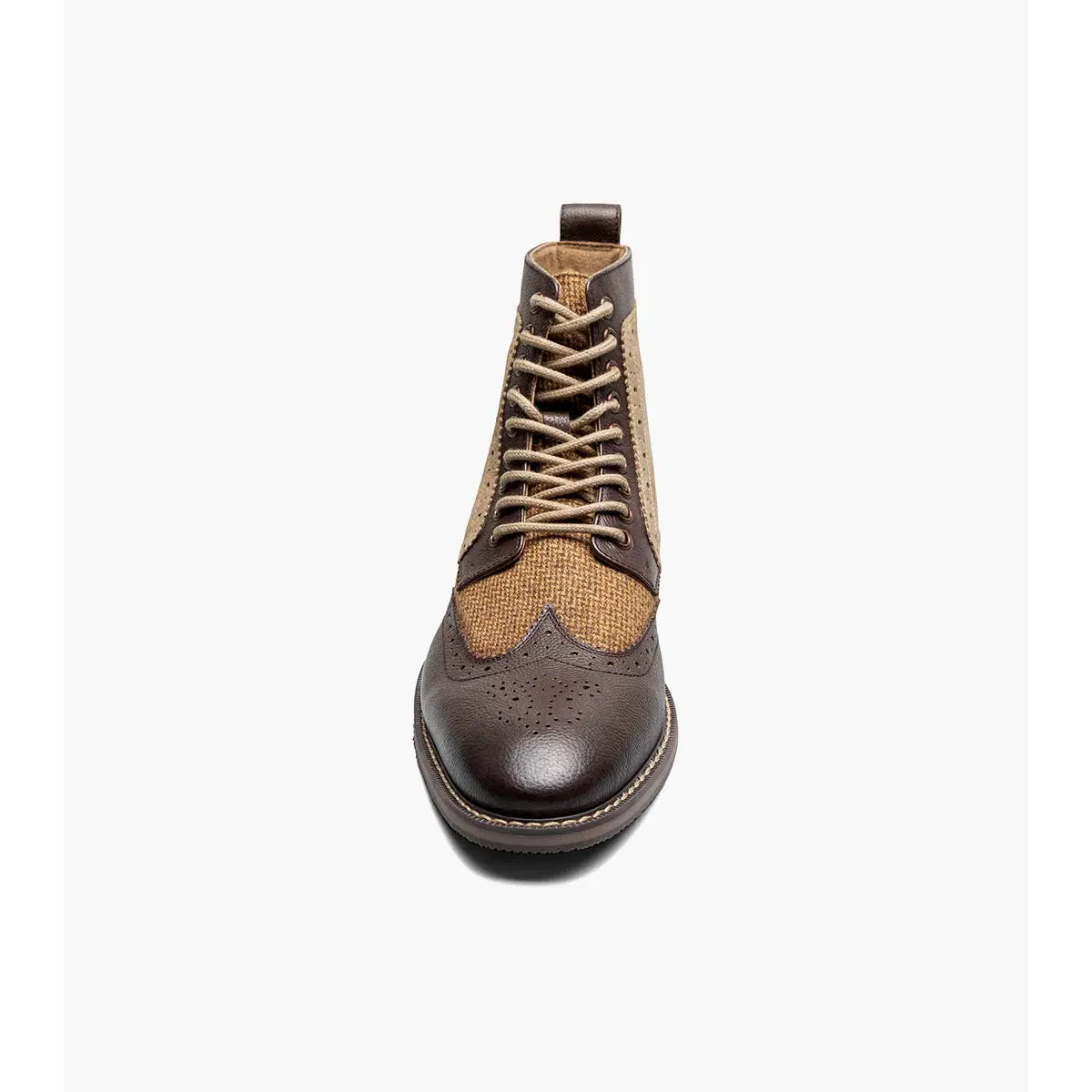 Stacy Adams Finnegan Wingtip Lace Up Boot Brown Tumbled 25427-247