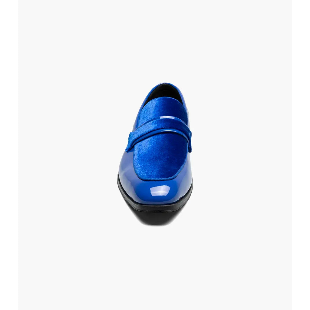 Stacy Adams Spratley Moc Toe Saddle Slip On Dress Shoes Royal 25686-432