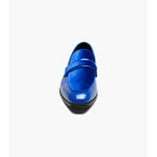 Stacy Adams Spratley Moc Toe Saddle Slip On Dress Shoes Royal 25686-432