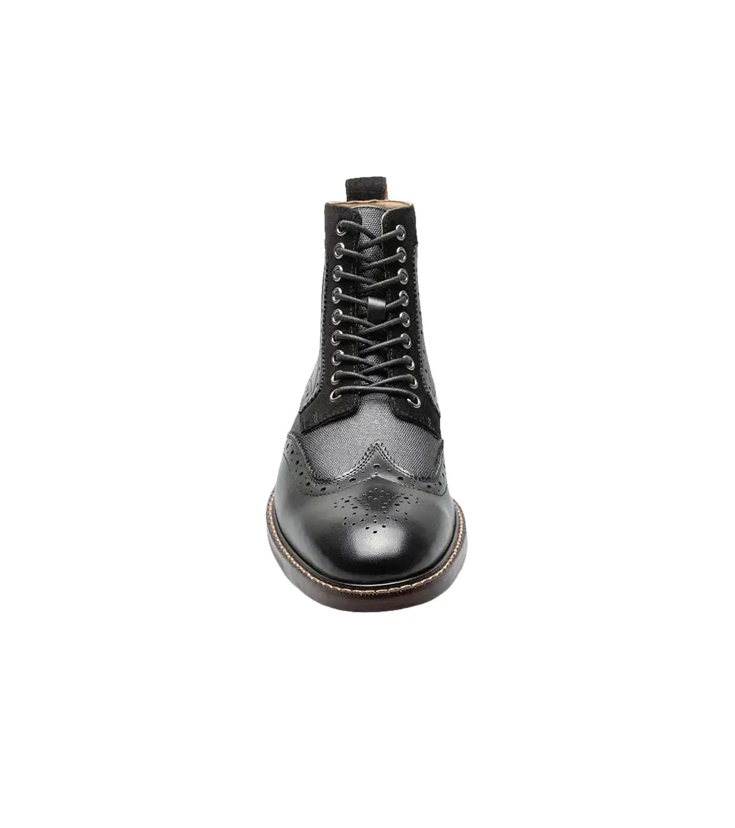 Stacy Adams Finnegan Wingtip Lace-Up Boot Black Multi 25427-009