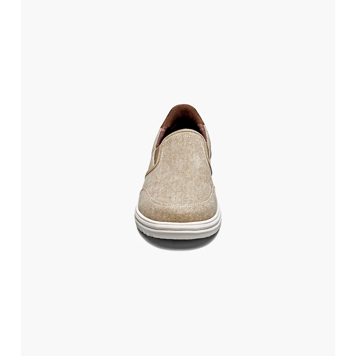Nunn Bush Brew City EZ Hands Free Canvas Moc Toe Slip On Stone Multi 85165-285
