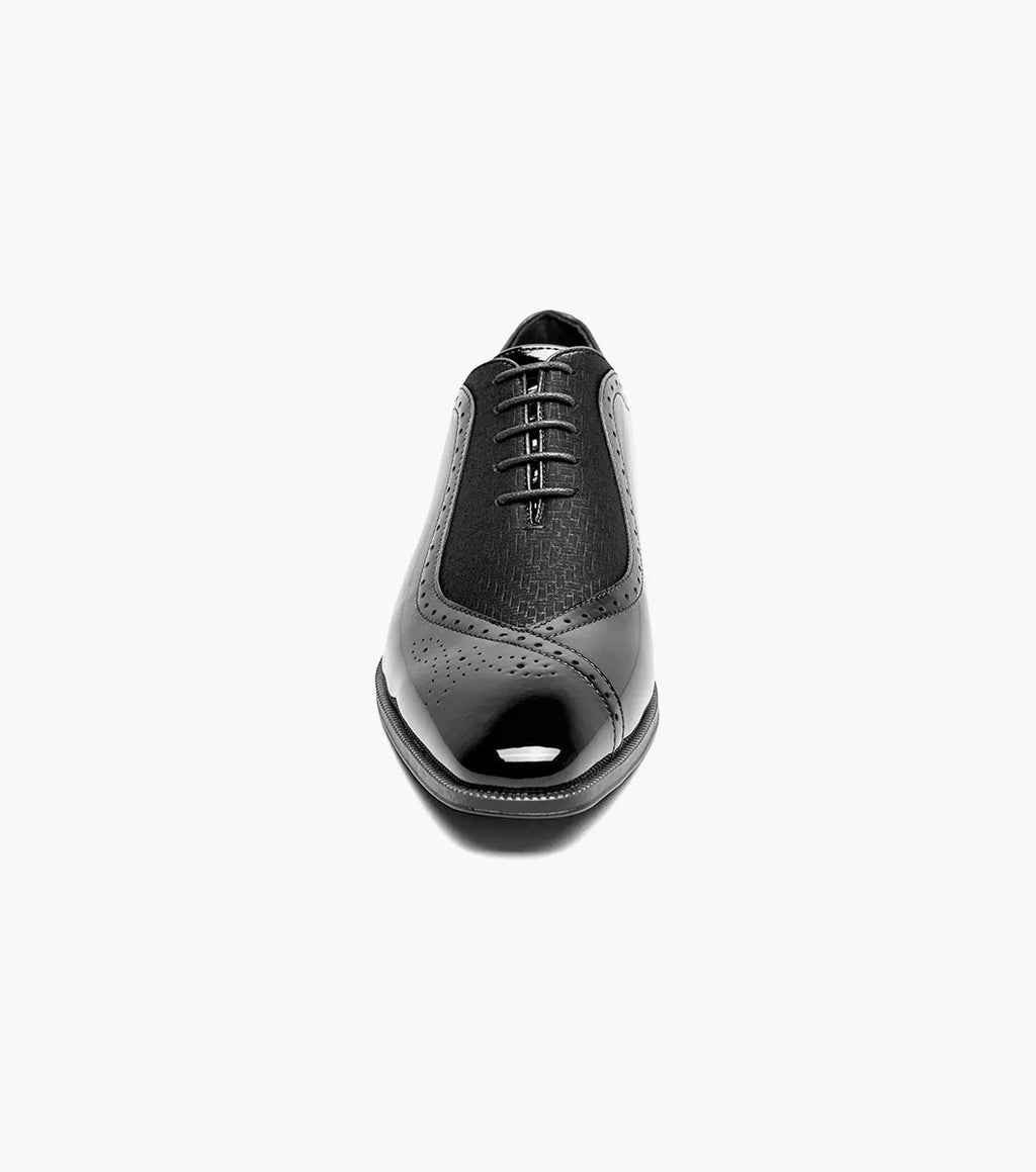 Stacy Adams Stuart Folded Vamp Balmoral Oxford Black 25794-001