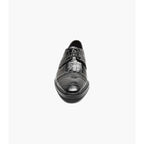Stacy Adams Fiorentino Cap Toe Oxford Print Leather 25814-001 Black