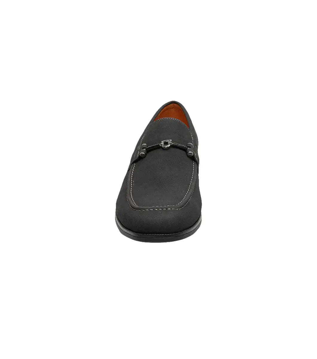 Stacy Adams Richardson Moc Toe Bit Slip On Shoes Black 25746-001