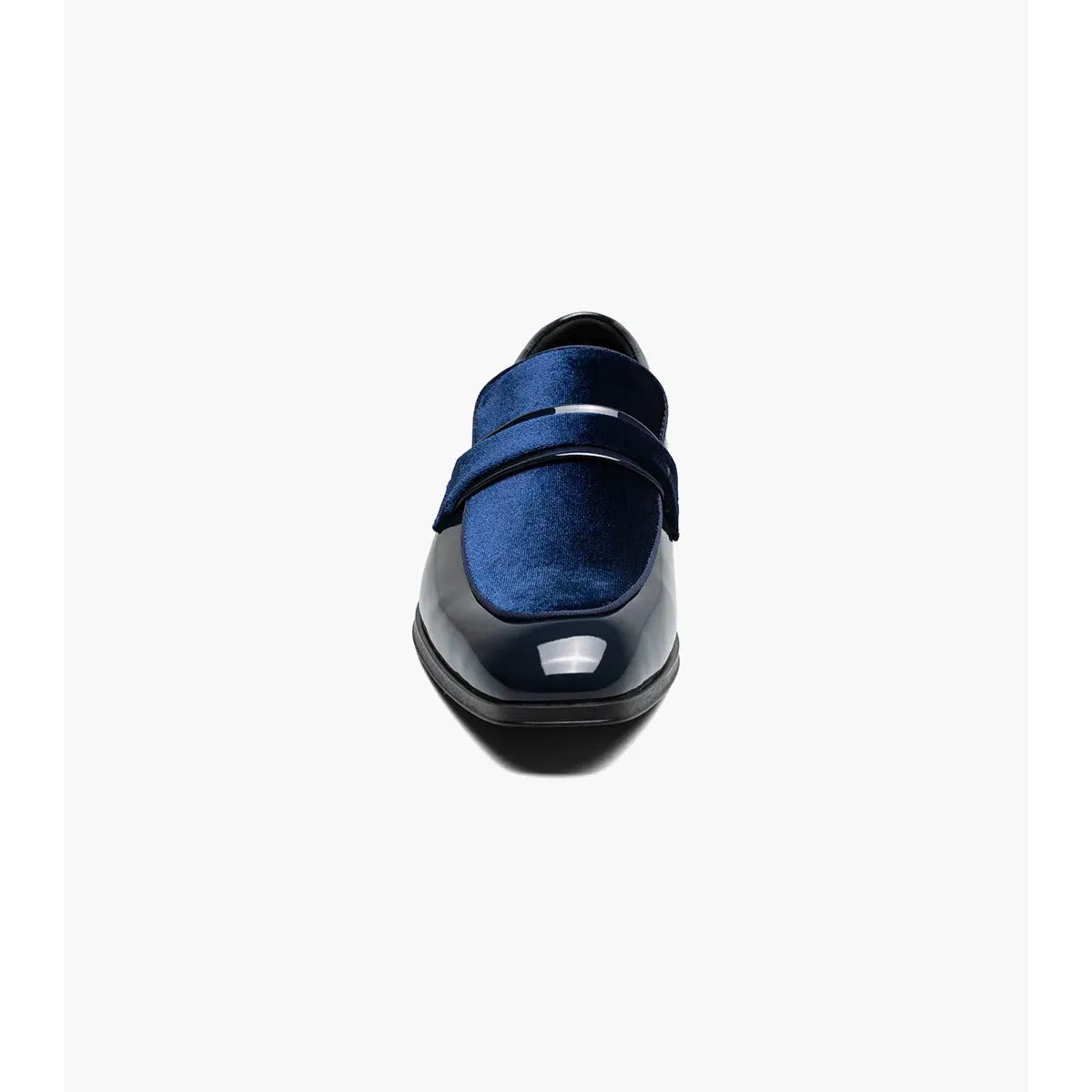 Stacy Adams Spratley Moc Toe Saddle Slip On Dress Shoes Navy 25686-410