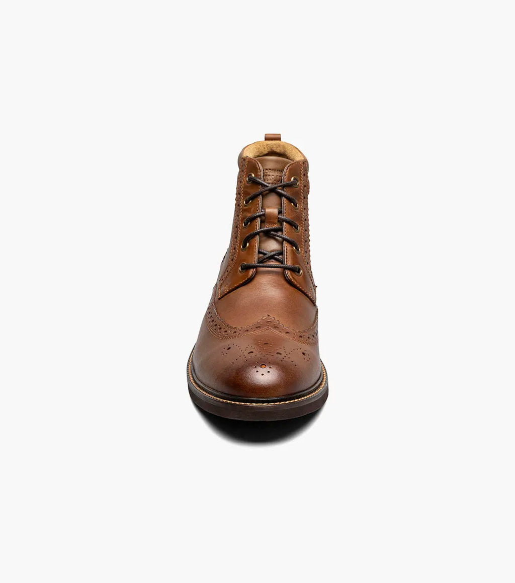 Nunn Bush Odell II Wingtip Boot Lightweight Tan Crazy Horse 85089-239