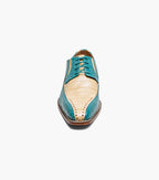 Stacy Adams Talamanco Bike Toe Oxford Animal Print Teal Multi 25788-448