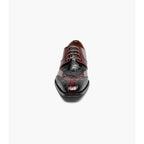 Stacy Adams Tristano Modified Bike Toe Oxford Shoes Burgundy Multi 25694-641