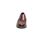 Nunn Bush Odin II Moc Toe Penny Loafer Shoes Burgundy 85154-601