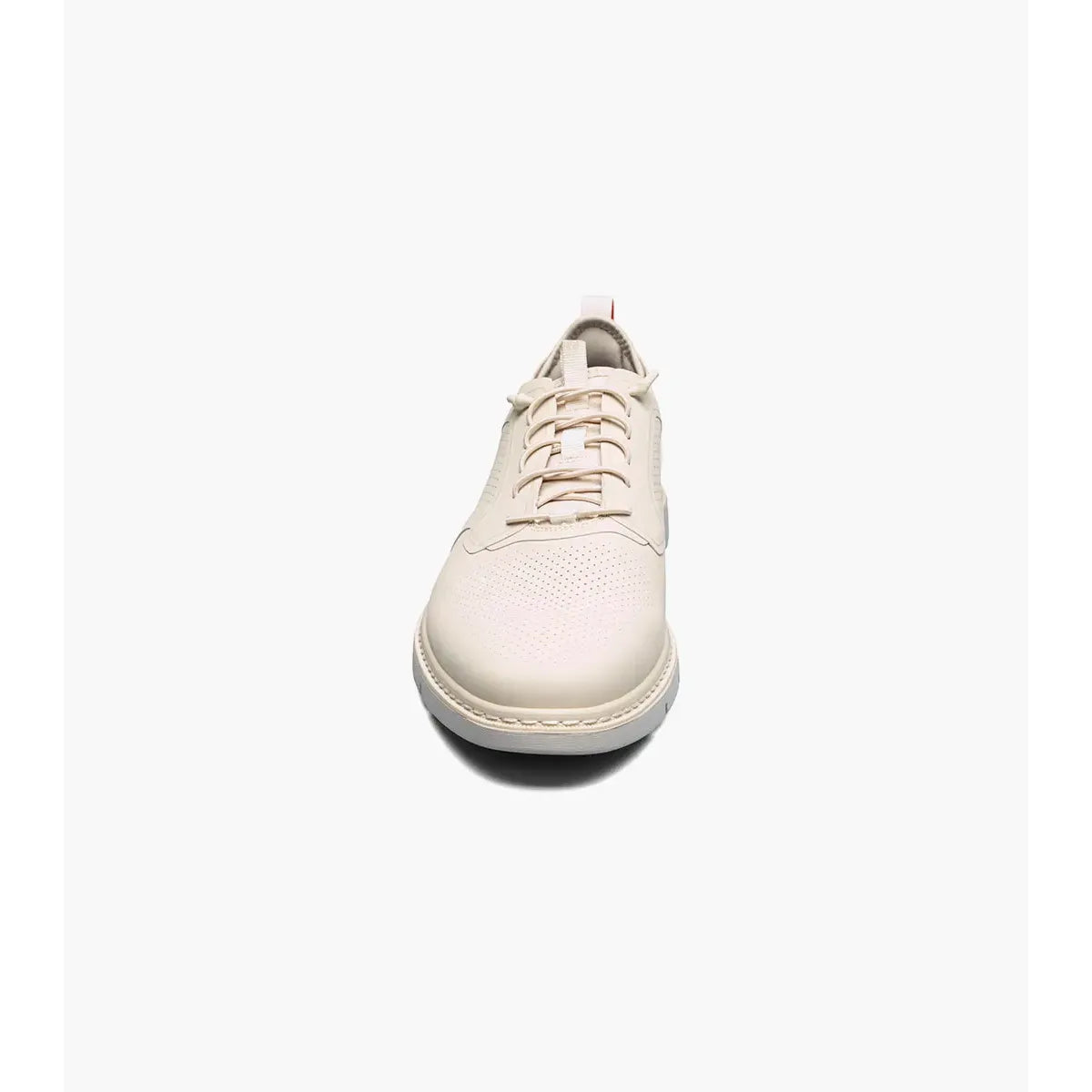 Stacy Adams Synchro Plain Toe Elastic Lace Up Sneaker Cream Shoes 25518-113