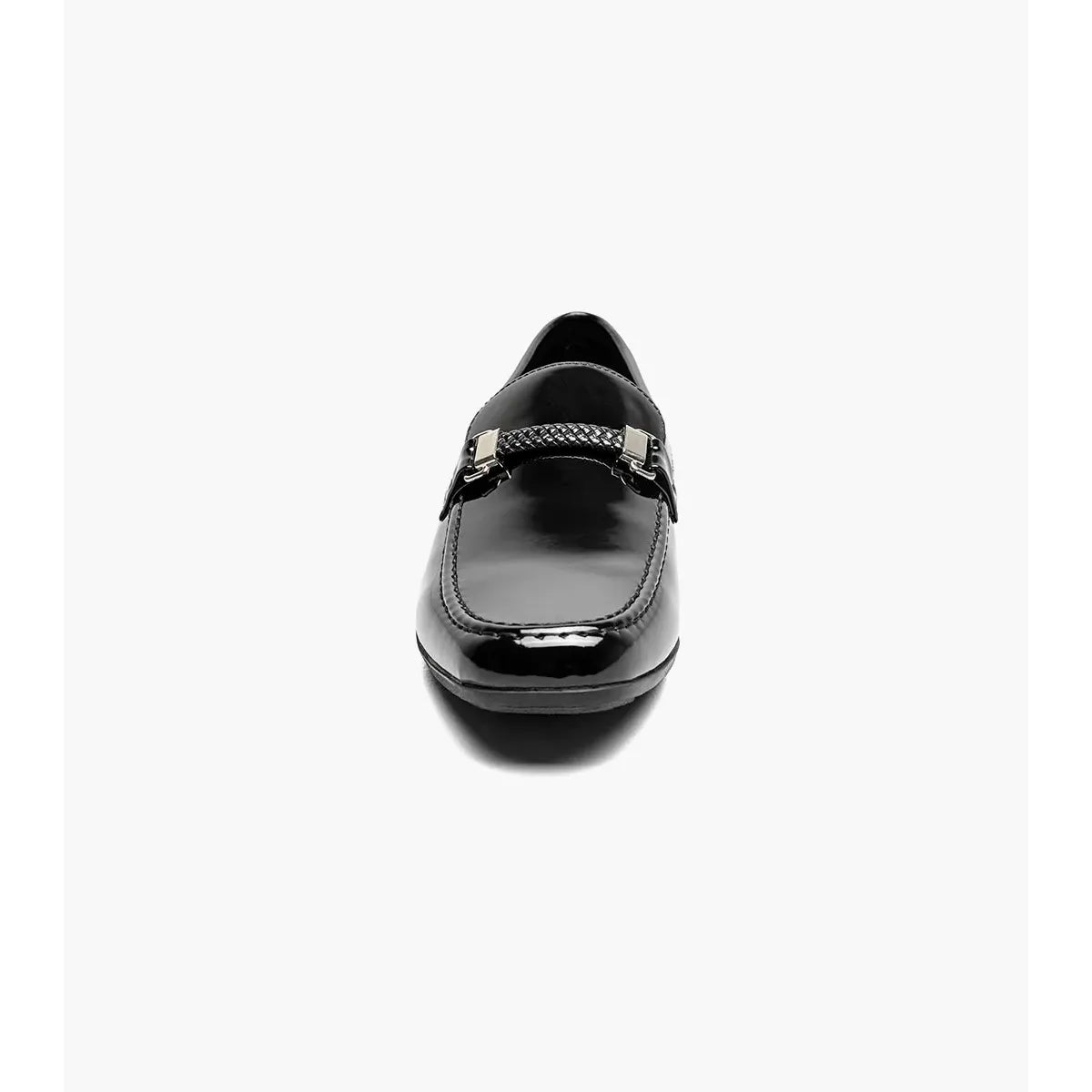 Stacy Adams Sheridan Moc Toe Bit Slip On Shoes Black Patent 25761-004