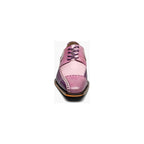 Stacy Adams Plaza Modified Cap Toe Oxford Shoes Leather Purple Multi 25608-540