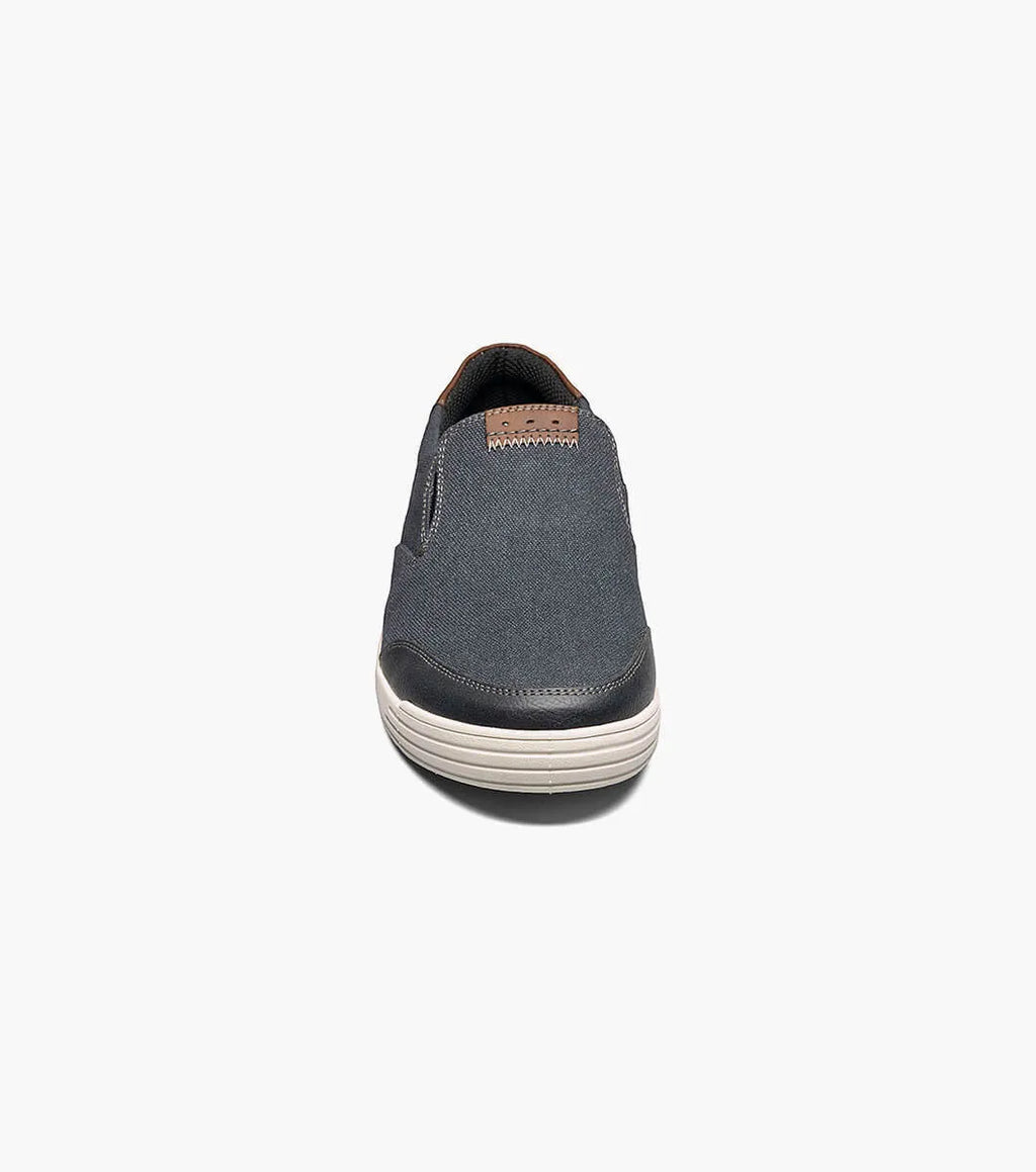 Nunn Bush KORE City Walk Canvas Moc Toe Slip On Blue Denim 84896-462