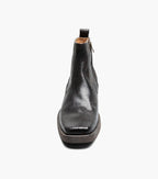 Stacy Adams Shea Plain Toe Side Zip Boot Snakeskin 25786-200 Brown