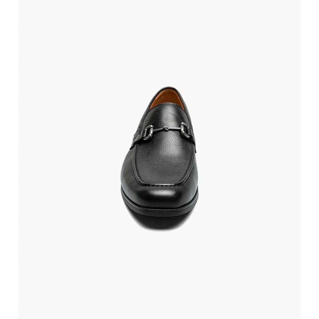 Stacy Adams Richmont Moc Toe Bit Slip On Shoes Black Tumbled 21567-007