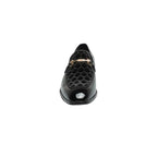 Stacy Adams Sprague Moc Toe Bit Slip On Shoes Black 25732-001
