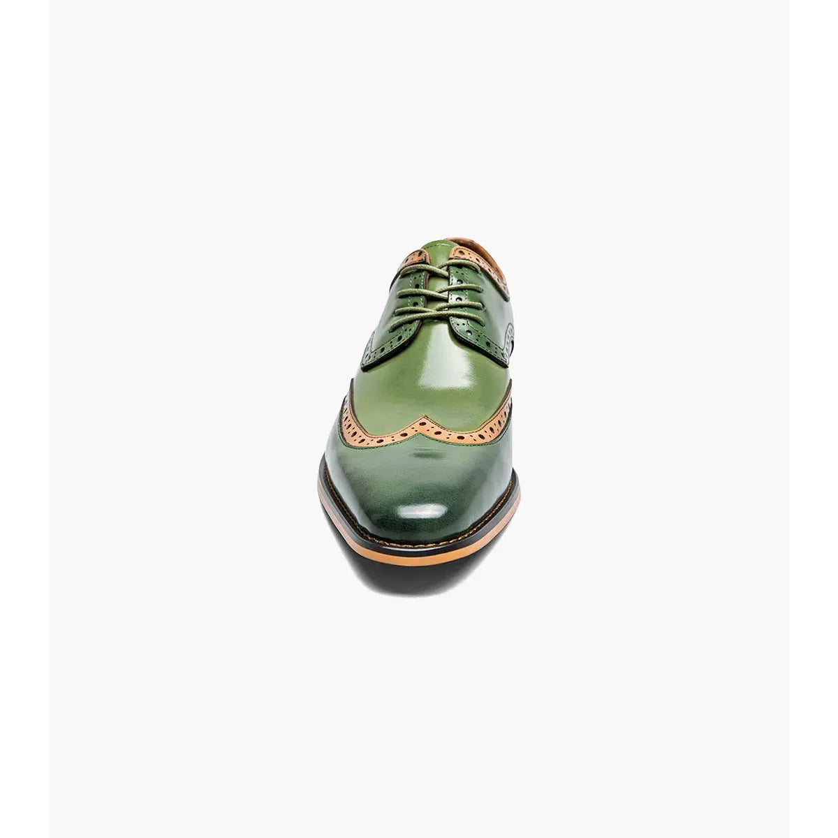Stacy Adams Tindall Wingtip Oxford Men's Shoes 25832-302 Olive Multi