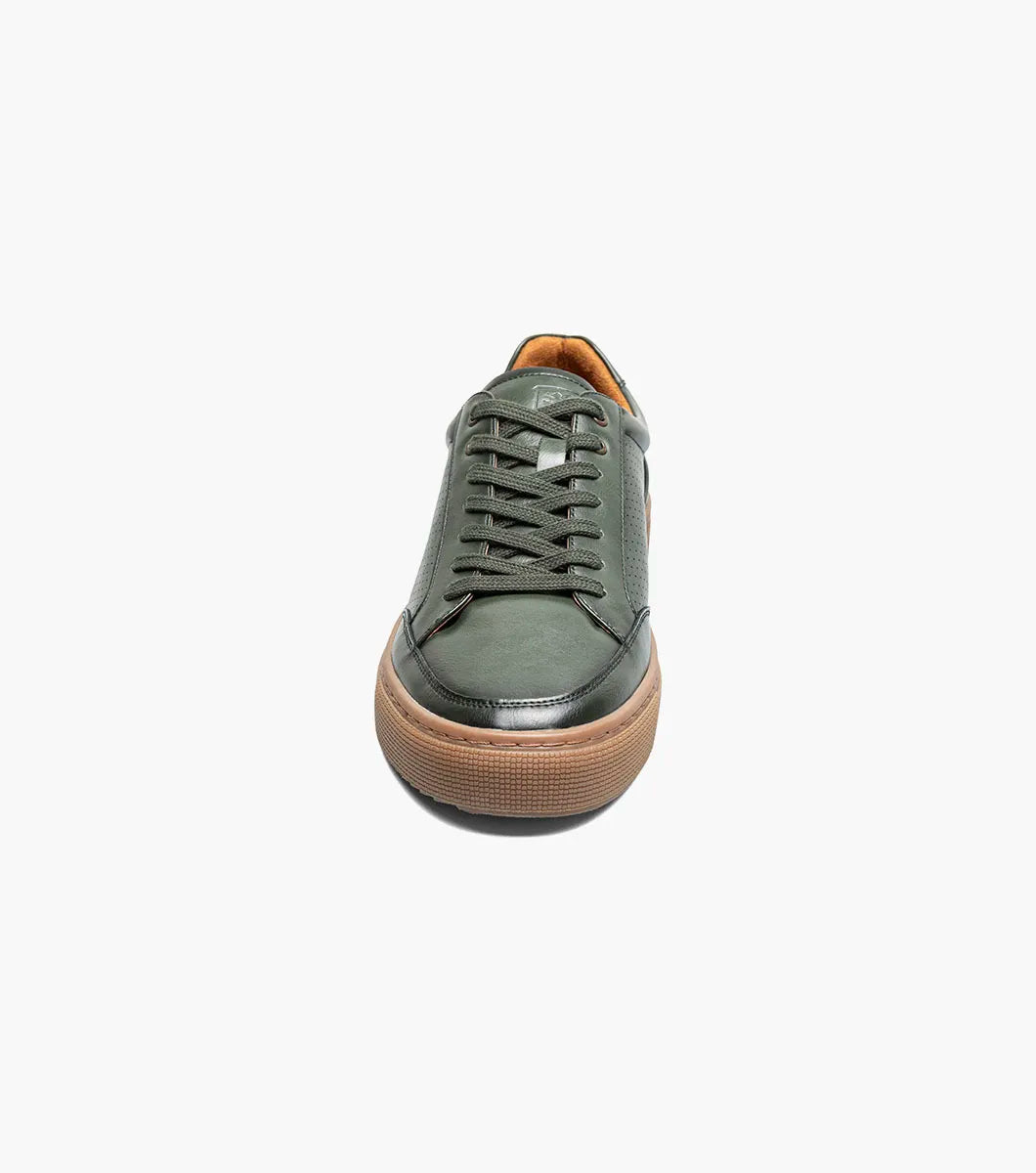 Stacy Adams Dorian Moc Toe Lace-Up Sneaker Green 25749-300