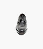 Stacy Adams Talamanco Bike Toe Oxford Animal Print Black 25788-001