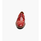 Stacy Adams Fiorentino Cap Toe Oxford Print Leather 25814-640 Red Multi