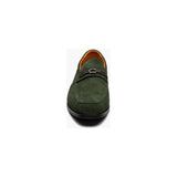 Stacy Adams Ravelle Moc Toe Bit Slip On Shoes Washed Green Suede 25680-344