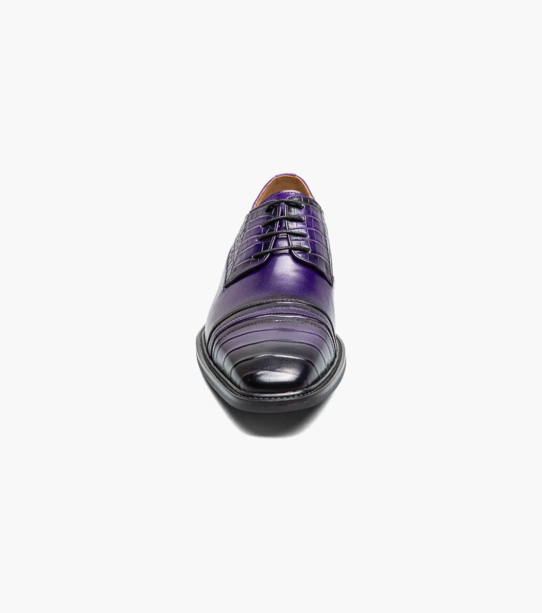 Stacy Adams Martino Cap Toe Oxford Leather Purple 25833-542
