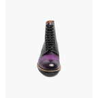 Stacy Adams Madison Cap Toe Lace Up Boot Tone On Tone Purple 00110-542