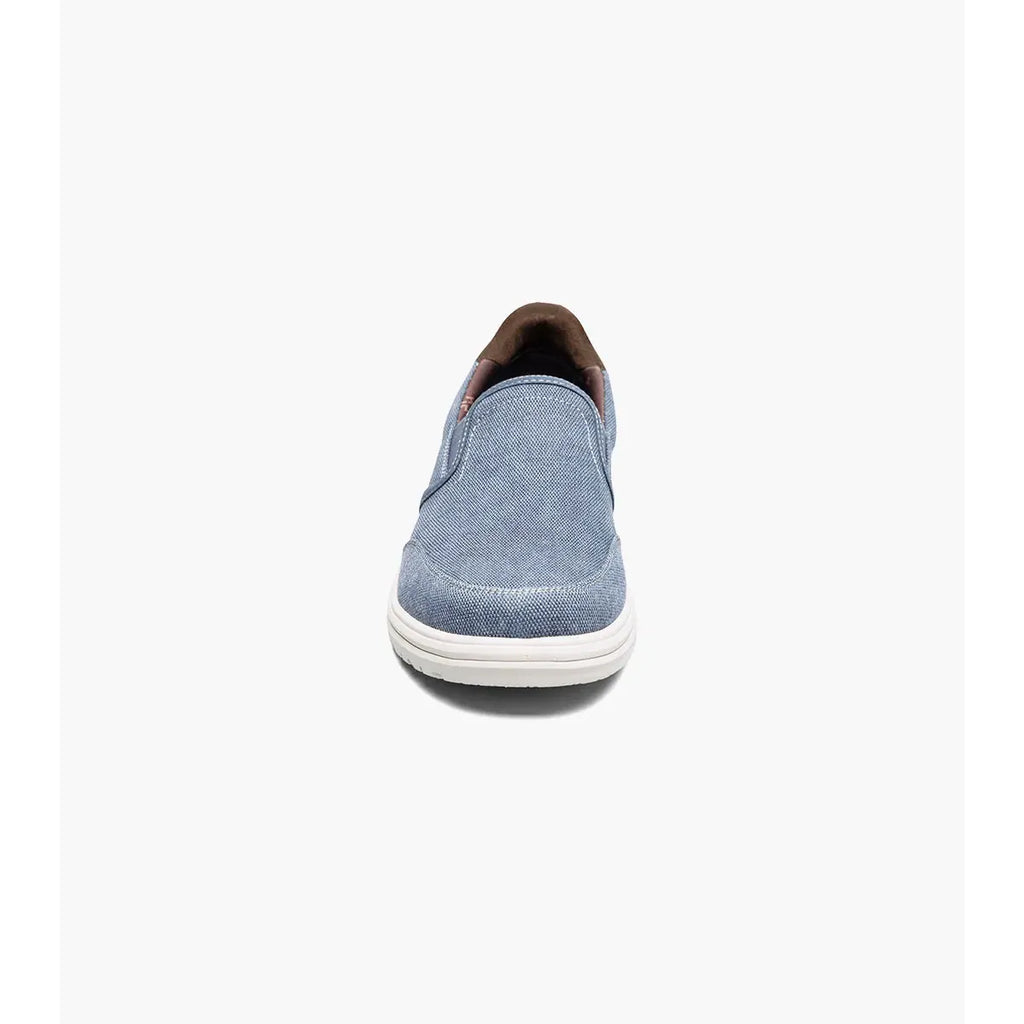 Nunn Bush Brew City EZ Hands Free Canvas Moc Toe Slip On Navy Multi 85165-492