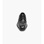 Stacy Adams Travato Wingtip Oxford Shoes Animal Print Leather Black 25737-001