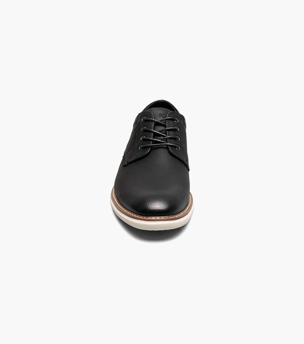 Nunn Bush Chase Casual Plain Toe Oxford Shoes Athletic Sole Black 85093-009