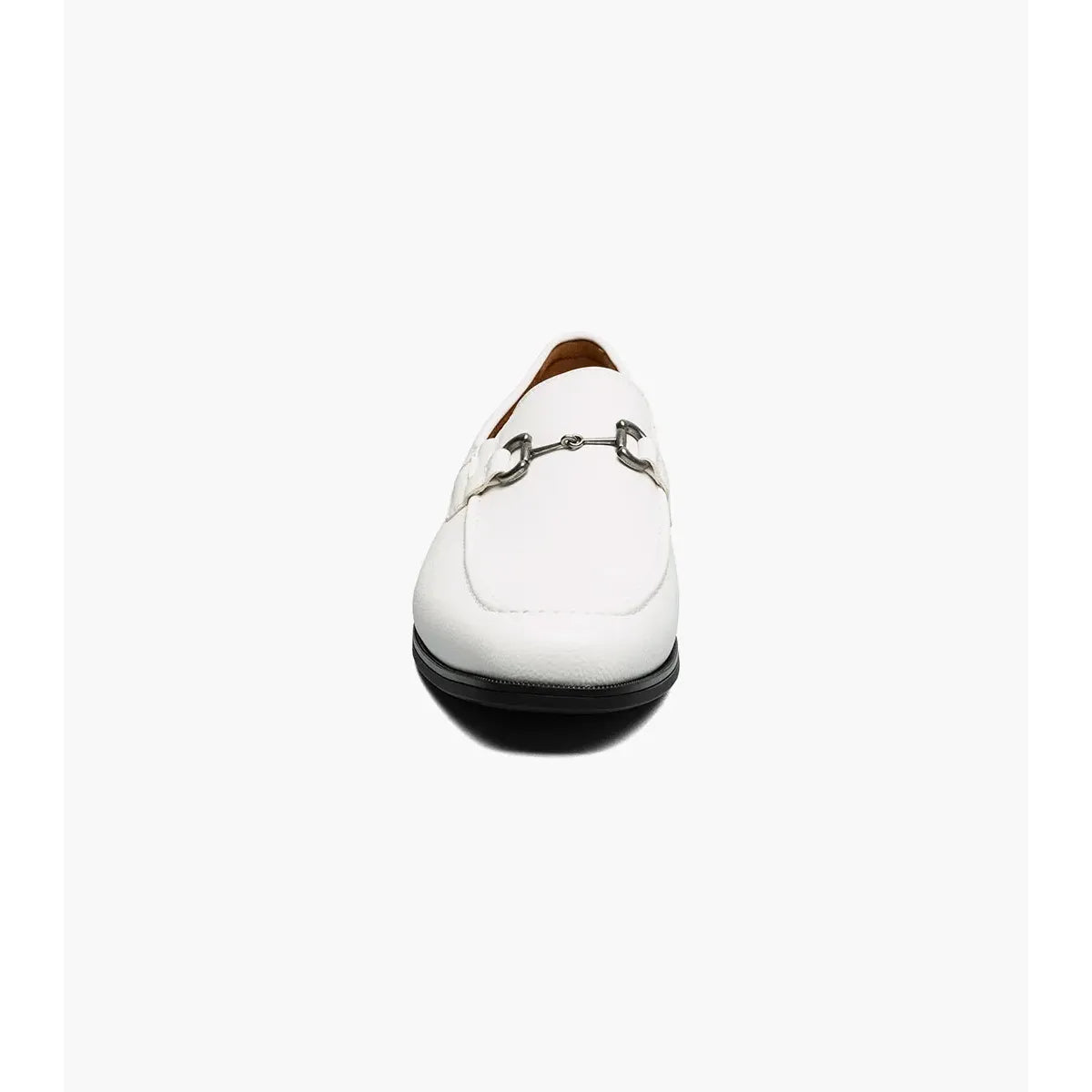 Stacy Adams Richmont Moc Toe Bit Slip On Shoes White Tumbled 21567-117