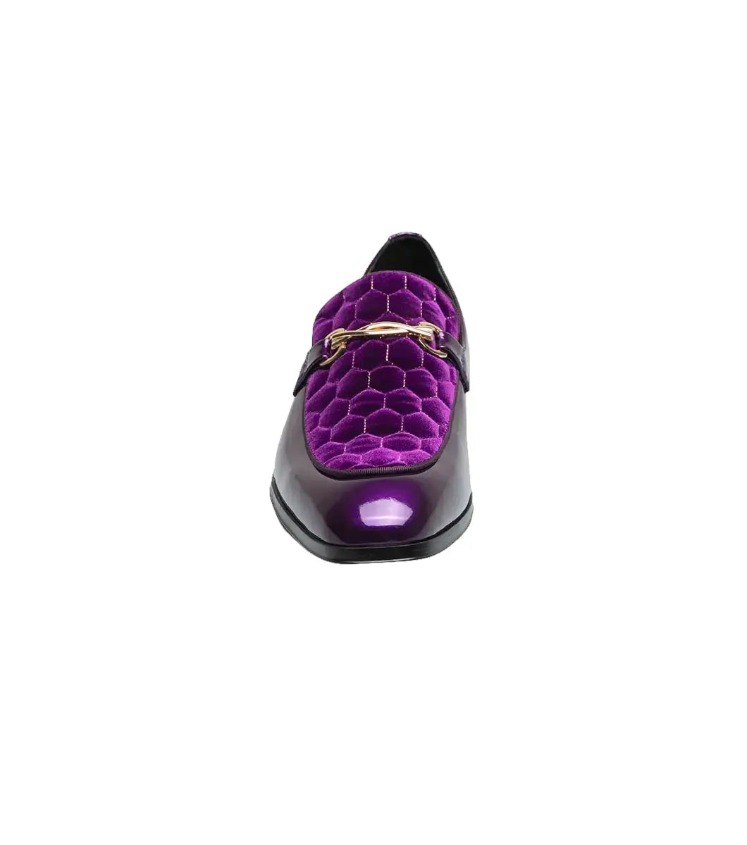 Stacy Adams Sprague Moc Toe Bit Slip On Shoes Purple 25732-542