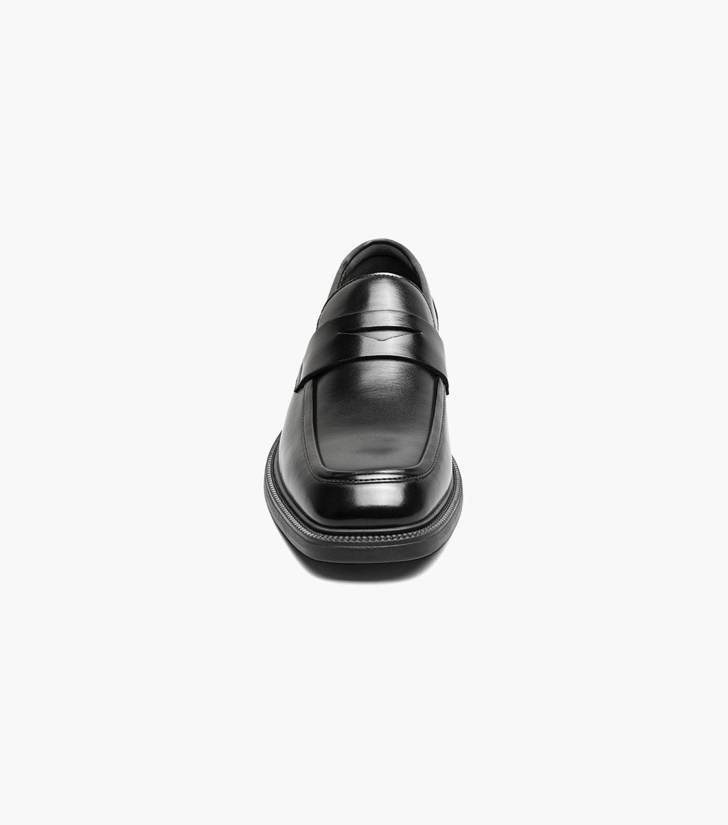 Stacy Adams Everett Moc Toe Penny Slip On Black 25790-001