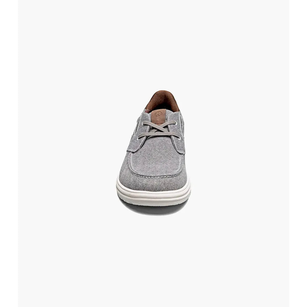 Nunn Bush Brew City EZ Hands Free Canvas Lace Moc Toe Slip On Gray 85164-062