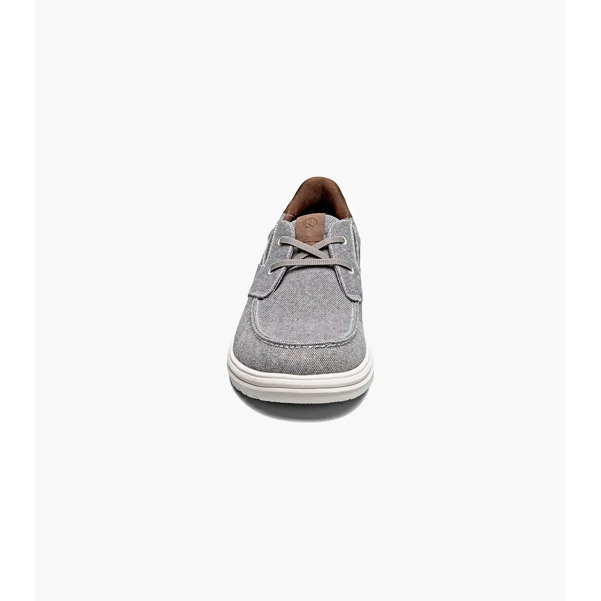 Nunn Bush Brew City EZ Hands Free Canvas Lace Moc Toe Slip On Gray 85164-062