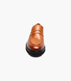 Stacy Adams Hayes Moc Toe Penny Slip On Shoes Leather Tan 25735-240