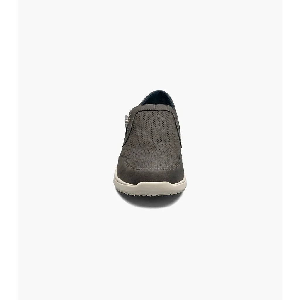 Nunn Bush Conway EZ Moc Toe Slip On Casual Shoes Charcoal 85062-013