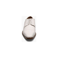 Stacy Adams Tedesco Cap Toe Oxford Lizard Leather Dress Shoes White 25630-100
