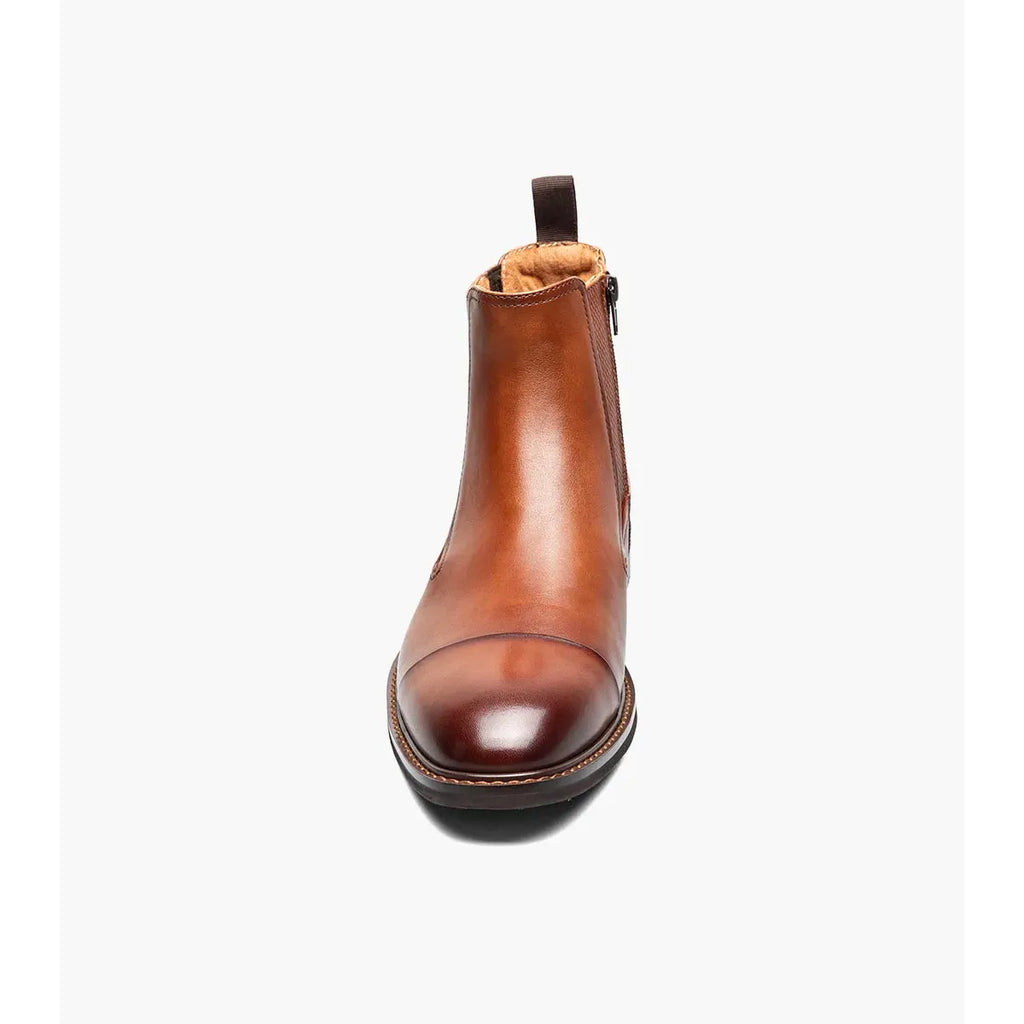Stacy Adams Berkshire Cap Toe Side Zip Boot Brandy 25798-226