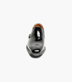 Stacy Adams Alistair Plain Toe Ornament Slip On Black 25792-001
