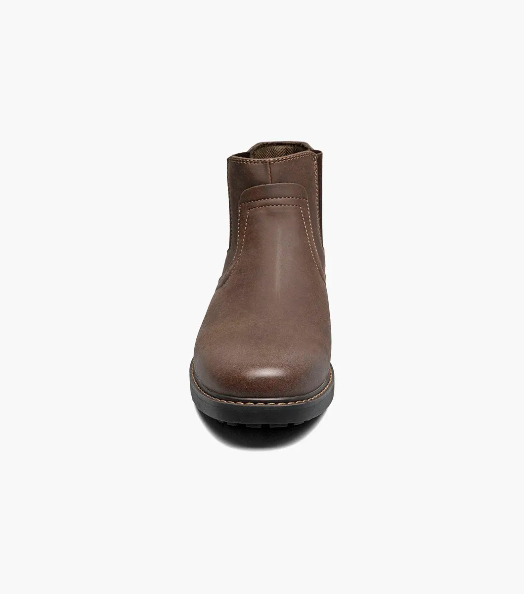 Nunn Bush Delton Plain Toe Chelsea Boot Lightweight Brown 81720-200
