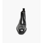 Stacy Adams Garza Wingtip Chelsea Boot Leather Black 25782-001