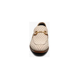 Stacy Adams Brinkley Moc Toe Bit Slip-On Dress Shoes Beige 25711-250